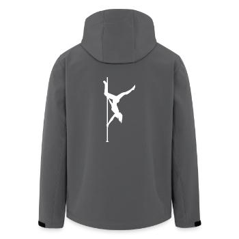 Poledance Pole Dancing Tanz Stange Tanzen - Recycelte Männer Softshell-Jacke von Stanley/Stella - Anthrazit - Hinten - AI Model Male 185 light (185cm)