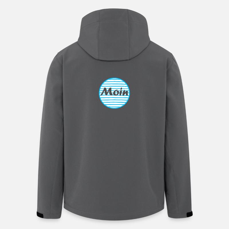 Moin - Greetings from Northern Germany - Men’s Recycled Softshell Jacket by Stanley/Stella - anthracite