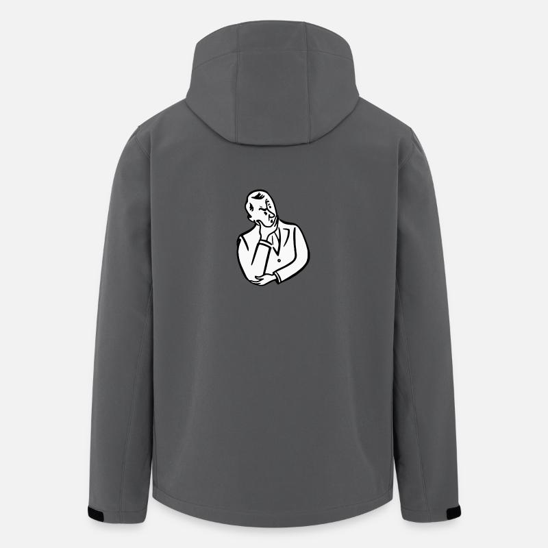 réfléchi - Veste softshell homme en polyester recyclé Stanley/Stella - charbon