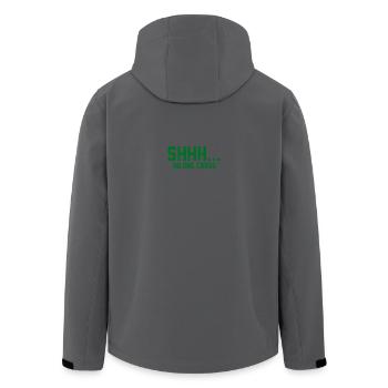 CHUT... Personne ne s’en soucie - Veste softshell homme en polyester recyclé Stanley/Stella - charbon - Dos - AI Model Male 185 light (185cm)