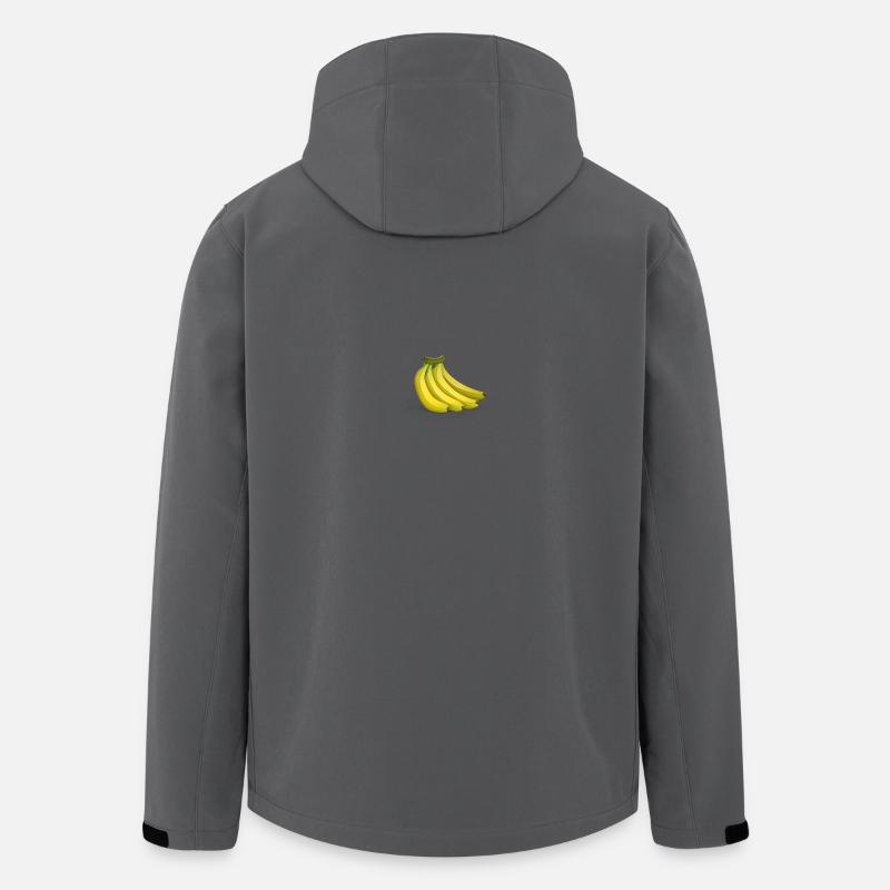 Bananen - Recycelte Männer Softshell-Jacke von Stanley/Stella - Anthrazit