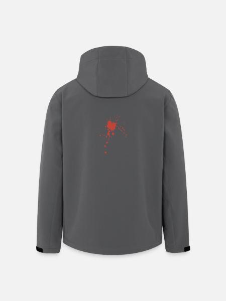 Blut Spritzer - Recycelte Männer Softshell-Jacke von Stanley/Stella - Anthrazit