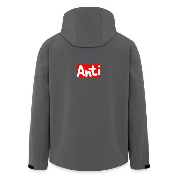 Anti - Recycelte Männer Softshell-Jacke von Stanley/Stella - Anthrazit - Hinten - AI Model Male 185 light (185cm)