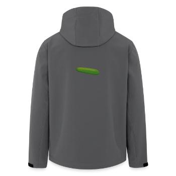 Gurke - Recycelte Männer Softshell-Jacke von Stanley/Stella - Anthrazit - Hinten - AI Model Male 185 light (185cm)