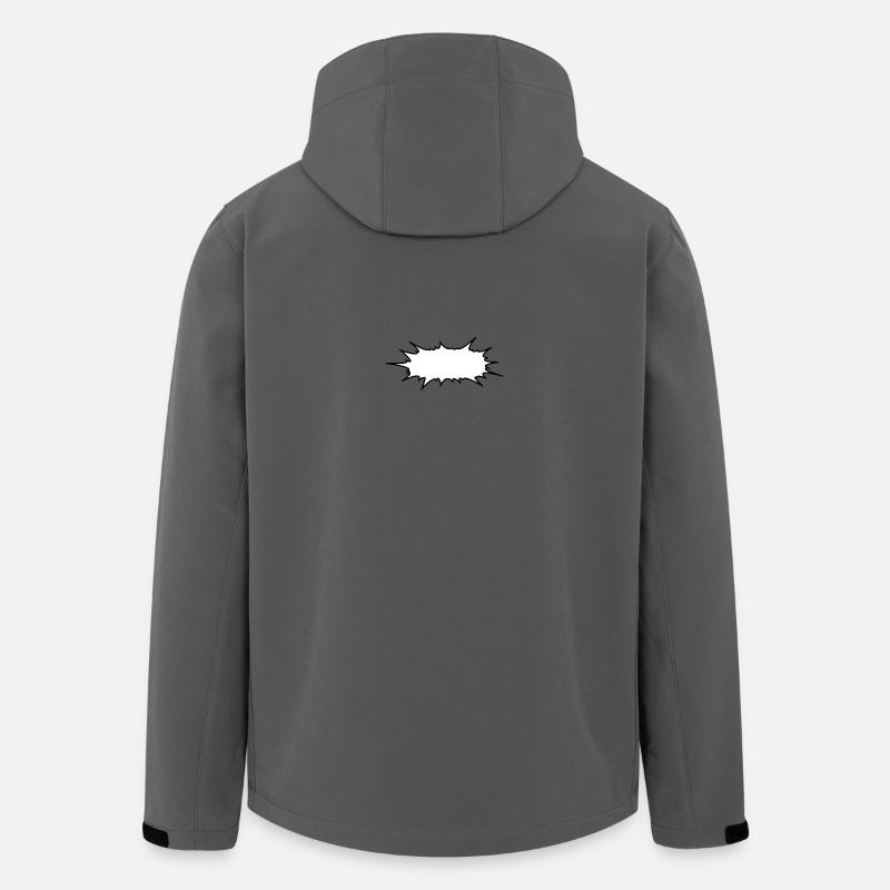 Splash Sprechblase - Recycelte Männer Softshell-Jacke von Stanley/Stella - Anthrazit