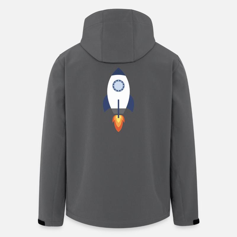 Raketenraum - Recycelte Männer Softshell-Jacke von Stanley/Stella - Anthrazit