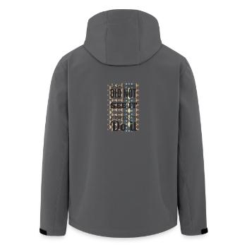 if the cops didnt see it - Recycelte Männer Softshell-Jacke von Stanley/Stella - Anthrazit - Hinten - AI Model Male 185 light (185cm)