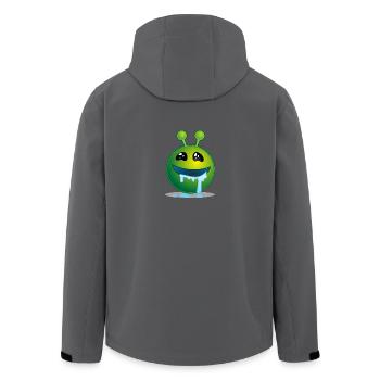 Green Monster - Recycelte Männer Softshell-Jacke von Stanley/Stella - Anthrazit - Hinten - AI Model Male 185 light (185cm)