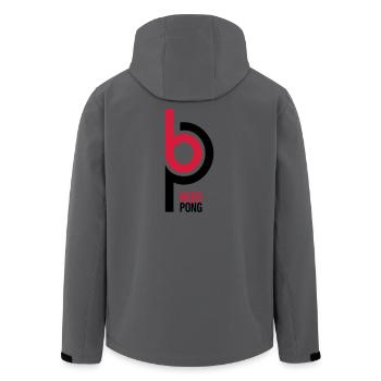 BP Beer Pong - Men’s Recycled Softshell Jacket by Stanley/Stella - anthracite - Back - AI Model Male 185 light (185cm)
