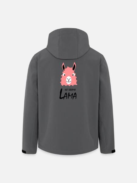 Pas de drame Lama - Veste softshell homme en polyester recyclé Stanley/Stella - charbon