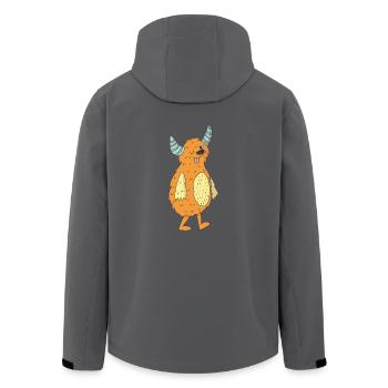Monster - Recycelte Männer Softshell-Jacke von Stanley/Stella - Anthrazit - Hinten - AI Model Male 185 light (185cm)
