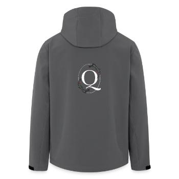 Buchstabe Q - Recycelte Männer Softshell-Jacke von Stanley/Stella - Anthrazit - Hinten - AI Model Male 185 light (185cm)
