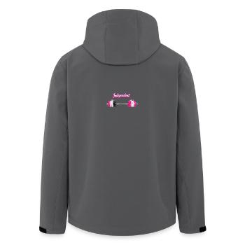 Independent Fitness Shopping - Recycelte Männer Softshell-Jacke von Stanley/Stella - Anthrazit - Hinten - AI Model Male 185 light (185cm)