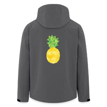 Ananas - Recycelte Männer Softshell-Jacke von Stanley/Stella - Anthrazit - Hinten - AI Model Male 185 light (185cm)