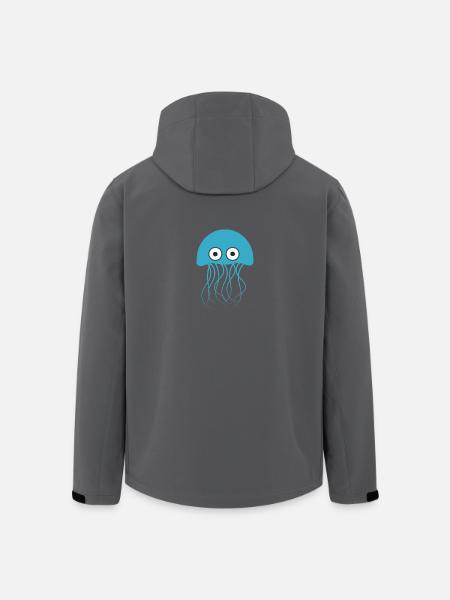 Qualle - Recycelte Männer Softshell-Jacke von Stanley/Stella - Anthrazit
