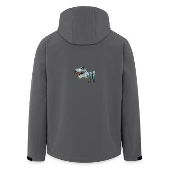 T-Rex - Recycelte Männer Softshell-Jacke von Stanley/Stella - Anthrazit - Hinten - AI Model Male 185 light (185cm)
