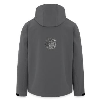 Ritter - Recycelte Männer Softshell-Jacke von Stanley/Stella - Anthrazit - Hinten - AI Model Male 185 light (185cm)