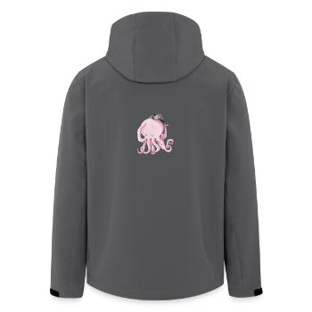 Kapitän Jack Krake - Recycelte Männer Softshell-Jacke von Stanley/Stella - Anthrazit - Hinten - AI Model Male 185 light (185cm)