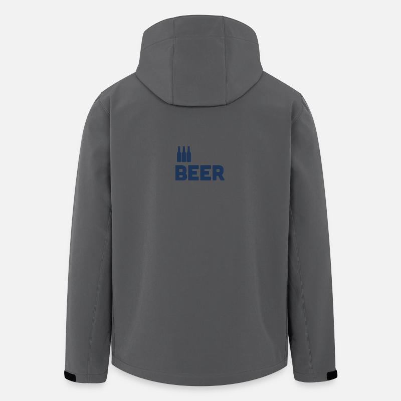 Bierliebhaber - Recycelte Männer Softshell-Jacke von Stanley/Stella - Anthrazit