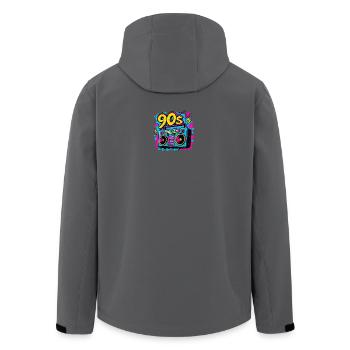 Boombox der 90er - Recycelte Männer Softshell-Jacke von Stanley/Stella - Anthrazit - Hinten - AI Model Male 185 light (185cm)