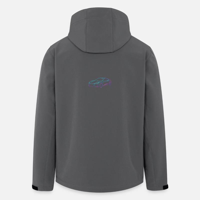 Neon Artform Auto - Recycelte Männer Softshell-Jacke von Stanley/Stella - Anthrazit