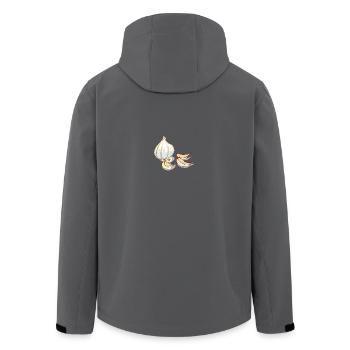 Knoblauch - Recycelte Männer Softshell-Jacke von Stanley/Stella - Anthrazit - Hinten - AI Model Male 185 light (185cm)
