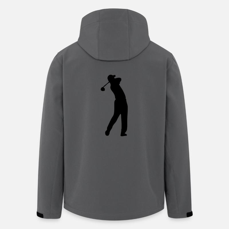 Golf - Recycelte Männer Softshell-Jacke Discoverer von Stanley/Stella - Anthrazit