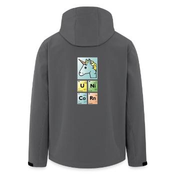 unicorn periodensystem - Recycelte Männer Softshell-Jacke von Stanley/Stella - Anthrazit - Hinten - AI Model Male 185 light (185cm)