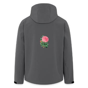 Rosen-Anlage - Recycelte Männer Softshell-Jacke von Stanley/Stella - Anthrazit - Hinten - AI Model Male 185 light (185cm)