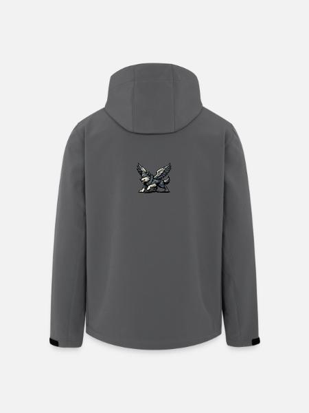 Flügelwolf Majestätisch - Recycelte Männer Softshell-Jacke von Stanley/Stella - Anthrazit