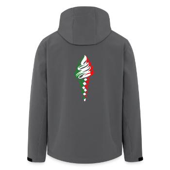 italienisches Eis - Recycelte Männer Softshell-Jacke von Stanley/Stella - Anthrazit - Hinten - AI Model Male 185 light (185cm)