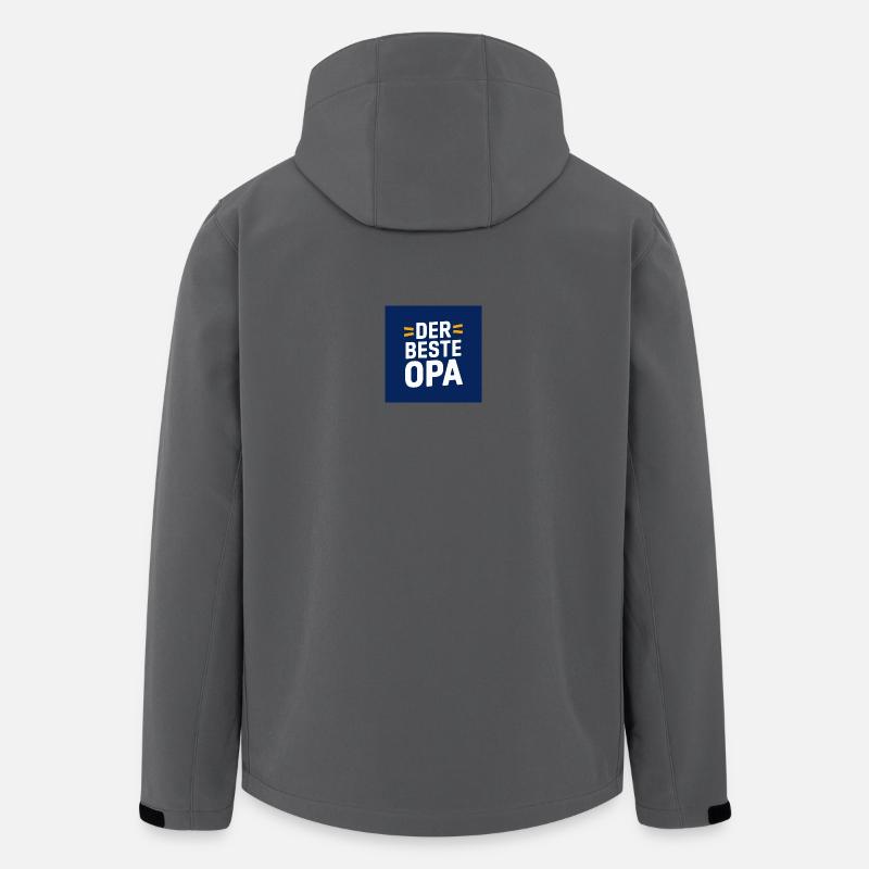Der beste Opa Design - Recycelte Männer Softshell-Jacke von Stanley/Stella - Anthrazit