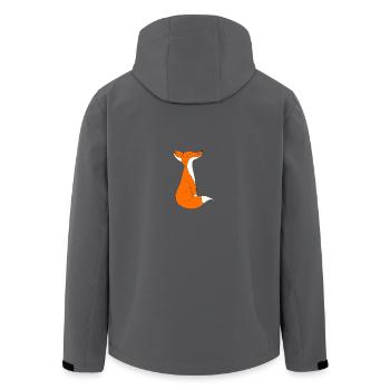 Fuchs - Recycelte Männer Softshell-Jacke von Stanley/Stella - Anthrazit - Hinten - AI Model Male 185 light (185cm)