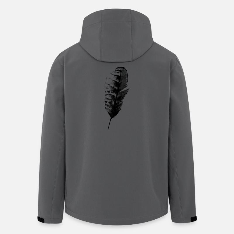 Plume d’écriture - Veste softshell homme en polyester recyclé Stanley/Stella - charbon