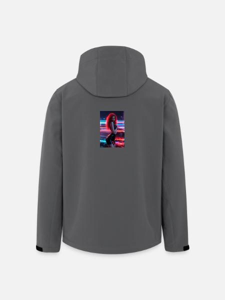 Femme rouge néon dans Luster - Veste softshell homme en polyester recyclé Stanley/Stella - charbon