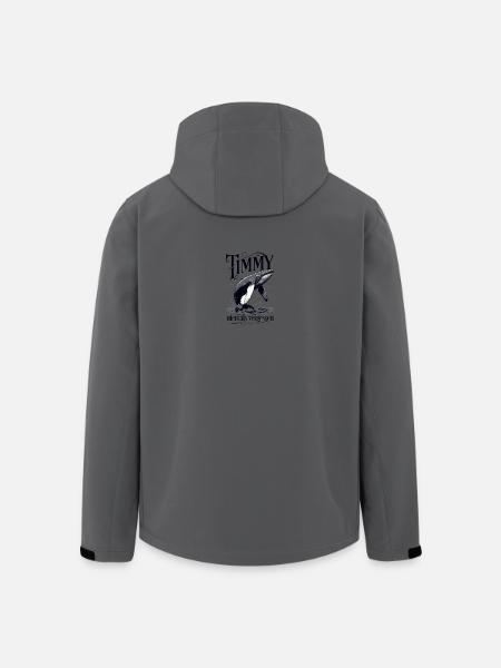 Timmy, der Wal - Recycelte Männer Softshell-Jacke von Stanley/Stella - Anthrazit