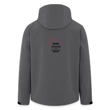 Dad Funny Gift - Men’s Recycled Softshell Jacket by Stanley/Stella - anthracite - Back - AI Model Male 185 light (185cm)