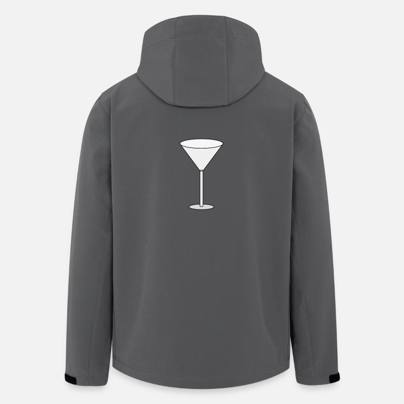 Cocktail Glas - Recycelte Männer Softshell-Jacke von Stanley/Stella - Anthrazit