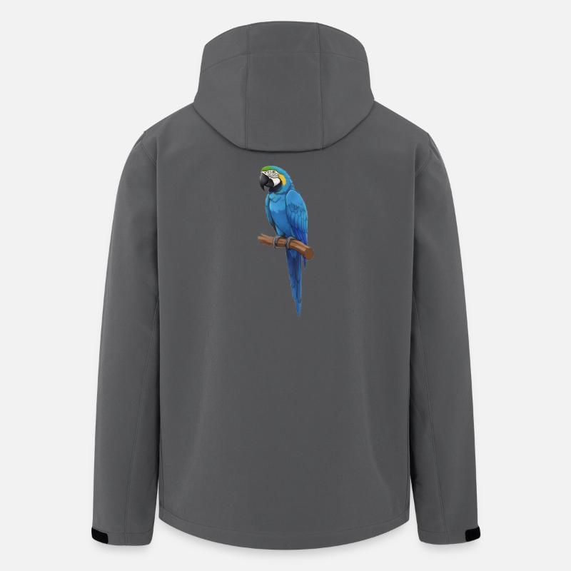 blue macaw - Men’s Recycled Softshell Jacket by Stanley/Stella - anthracite