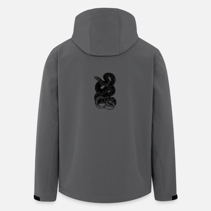 serpent - Veste softshell homme en polyester recyclé Stanley/Stella - charbon