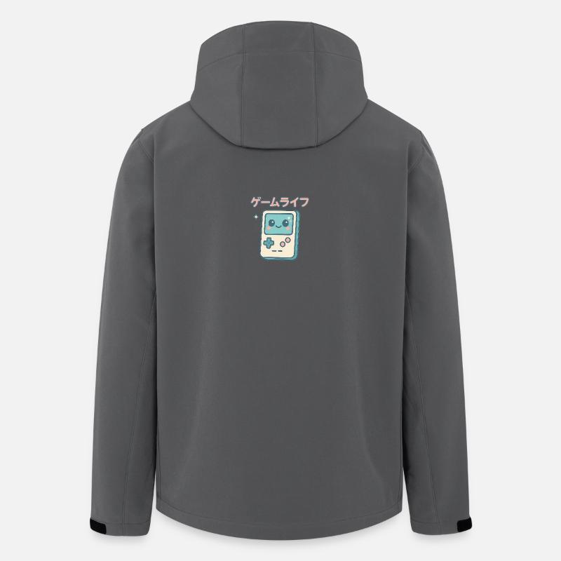 Retro Spielkonsole Kawaii Lebensgefühl - Recycelte Männer Softshell-Jacke von Stanley/Stella - Anthrazit