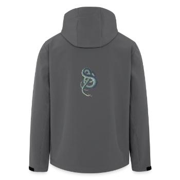Schlange - Recycelte Männer Softshell-Jacke von Stanley/Stella - Anthrazit - Hinten - AI Model Male 185 light (185cm)
