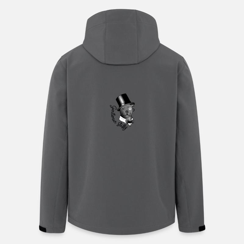 Herr Staffy - Recycelte Männer Softshell-Jacke von Stanley/Stella - Anthrazit