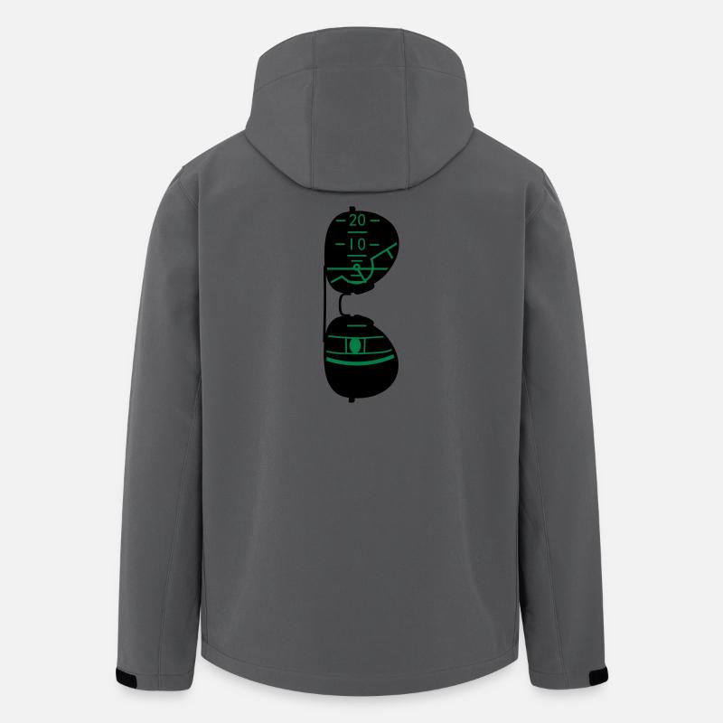 Pilotenbrille - Recycelte Männer Softshell-Jacke von Stanley/Stella - Anthrazit