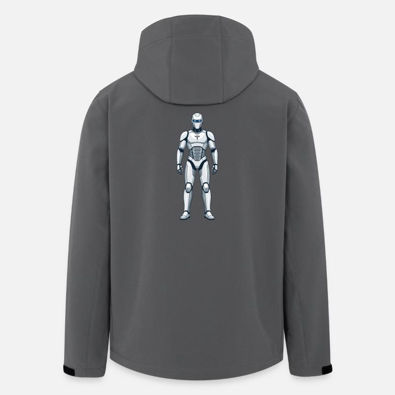 Futuristischer Mech-Anzug - Recycelte Männer Softshell-Jacke von Stanley/Stella - Anthrazit