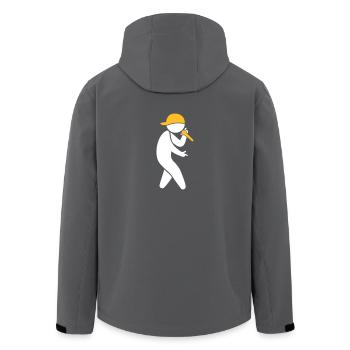 Hiphop Rapper - Recycelte Männer Softshell-Jacke von Stanley/Stella - Anthrazit - Hinten - AI Model Male 185 light (185cm)