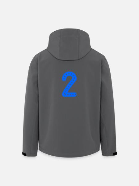 2 JAHRE. 2. JAHRESTAG. GEBURTSTAG 2 JAHRE. 2 - Recycelte Männer Softshell-Jacke von Stanley/Stella - Anthrazit