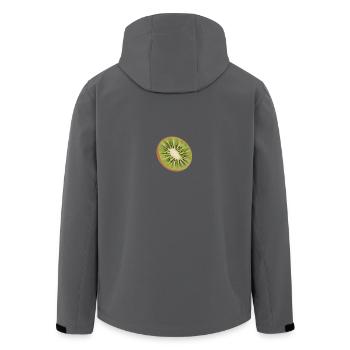 kiwi gesund obst geschenk - Recycelte Männer Softshell-Jacke von Stanley/Stella - Anthrazit - Hinten - AI Model Male 185 light (185cm)