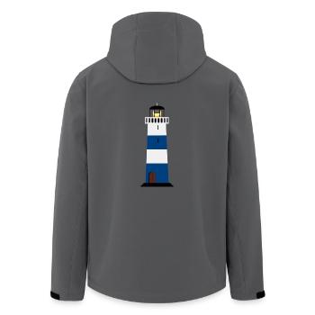 leuchtturm lighthouse coast kueste ocean sea meer1 - Recycelte Männer Softshell-Jacke von Stanley/Stella - Anthrazit - Hinten - AI Model Male 185 light (185cm)