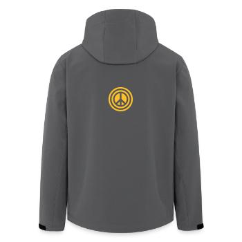 kreisicon32 - Recycelte Männer Softshell-Jacke von Stanley/Stella - Anthrazit - Hinten - AI Model Male 185 light (185cm)